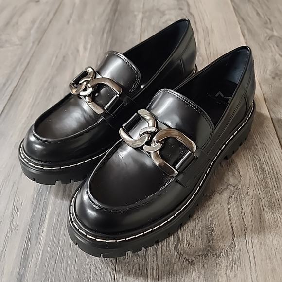 Marc Fisher Shoes - New Marc Fisher Women's Black Leather Loafer Size 7M